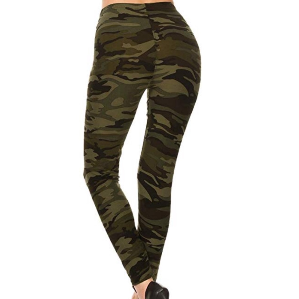 REG & PLUS SIZE Camouflage Leggings - Picture 4 of 4